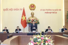 Chủ tịch Quốc hội Vương Đình Huệ phát biểu khai mạc. (Ảnh: Doãn Tấn/TTXVN)