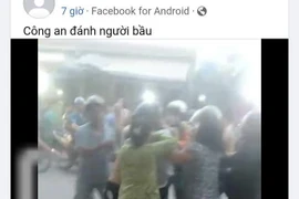 Công an thị xã Tân Uyên, tỉnh Bình Dương khẳng định clip 'Công an đánh người bầu' là sai sự thật.