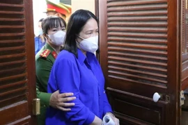 Bị cáo Bùi Thị Lệ Phi, cựu Giám đốc Sở Y tế Cần Thơ. (Ảnh: Thành Chung/TTXVN)