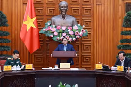 Thủ tướng Phạm Minh Chính, Trưởng Ban Chỉ đạo chủ trì phiên họp. (Ảnh: Dương Giang/TTXVN)