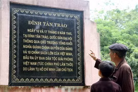 Đình Tân Trào - nơi ghi dấu sự kiện trọng đại của dân tộc Việt Nam trong Cách mạng Tháng Tám. (Ảnh: Vũ Quang/TTXVN)