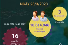 Cập nhật tình hình dịch COVID-19 tại Việt Nam ngày 28/3.
