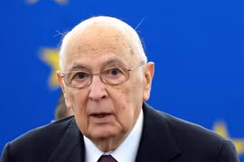 Cựu Tổng thống Italy Giorgio Napolitano. (Ảnh: AFP/TTXVN)
