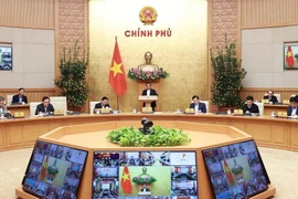 Thủ tướng Phạm Minh Chính chủ trì Phiên họp Chính phủ thường kỳ tháng 1 năm 2023. (Ảnh: Dương Giang/TTXVN)