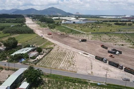 Dự án thành phần 3 Cao tốc Biên Hòa-Vũng Tàu là một trong 3 dự án giao thông sử dụng nguồn vốn ngân sách Trung ương tại tỉnh Bà Rịa-Vũng Tàu. (Ảnh: Hoàng Nhị/TTXVN)