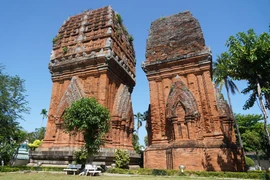 Cận cảnh nét kiến trúc cổ kính của Tháp Đôi Chămpa giữa lòng thành phố Quy Nhơn