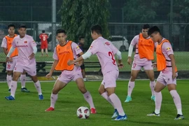 Đội tuyển Việt Nam 'tổng duyệt' trước thềm VCK Asian Cup 2023. (Ảnh: Việt Anh/Vietnam+)