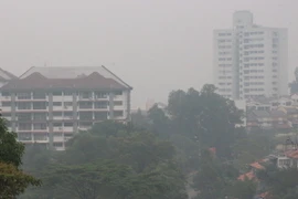 Khói mù ở khu vực Cheras. (Ảnh: Kim Dung/Vietnam+)