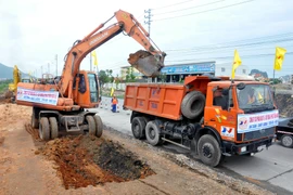 Lễ khởi công dự án. (Ảnh: Văn Đức/TTXVN)