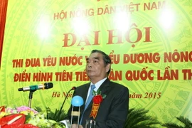 Thường trực Ban Bí thư Lê Hồng Anh phát biểu tại Đại hội. (Ảnh: Nguyễn Dân/TTXVN)