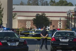 Cảnh sát phong tỏa hiện trường vụ xả súng. (Nguồn: AP)