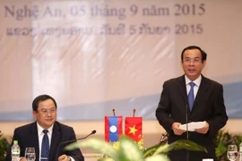 Bộ trưởng, Chủ nhiệm Văn phòng Chính phủ Nguyễn Văn Nên phát biểu tại Hội thảo. (Ảnh: Thanh Tùng/TTXVN)