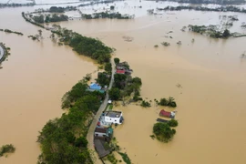 Bão số 3 đang gây ảnh hưởng nặng nề ở miền Bắc. (Ảnh: Hoài Nam/Vietnam+)