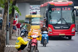 Hiệp hội Vận tải ôtô Việt Nam vừa góp ý về độ tuổi lái xe, trừ điểm giấy phép lái xe cũng như thời gian học và thi lại bằng lái. (Ảnh: Hoài Nam/Vietnam+)