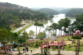 Một góc Khu du lịch Thung lũng Tình yêu ở Đà Lạt. (Ảnh: Thanh Tùng/TTXVN)