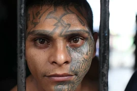 Một thành viên trong băng đảng Mara Salvatrucha. (Nguồn: RT.com)