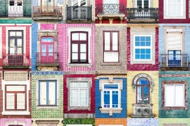 Khung cửa sỗ chụp ở Porto, Bồ Đào Nha. (Nguồn: cnn.com)