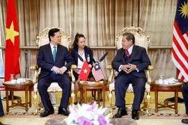 Thủ tướng Nguyễn Tấn Dũng gặp Chủ tịch Hạ viện Malaysia Tan Sri Datuk Seri Utama Pandikar Amin Bin Haji Mulia. (Ảnh: Đức Tám/TTXVN)