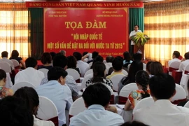 Quang cảnh buổi tọa đàm. (Ảnh: Thu Hằng/TTXVN)