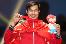 Nguyễn Tiến Nhật là người giành huy chương vàng đầu tiên cho Việt Nam. (Ảnh: Quốc Khánh/TTXVN)