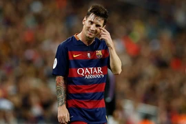 Messi đã ghi bàn nhưng không thể giúp Barcelona giành chiến thắng. (Nguồn:AP) 