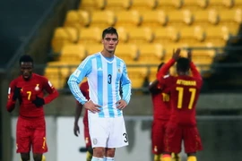 U20 Argentina thua trận trước U20 Ghana. (Nguồn: AFP/Getty Images)
