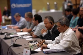 Đại biểu các nước tại bàn đàm phán. (Nguồn: THX/TTXVN)