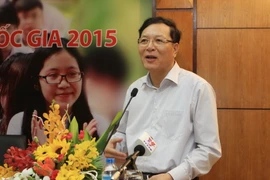 Bộ Trưởng Bộ Giáo dục và Đào tạo Phạm Vũ Luận. (Ảnh: Phương Vy/TTXVN)