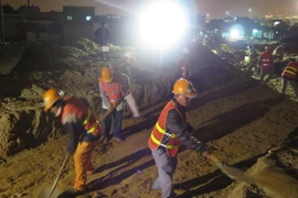 Giao thừa trên công trình nút giao thông Ngã Ba Huế-Đà Nẵng