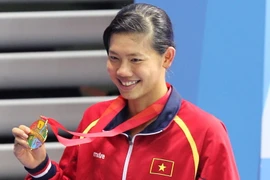 Ánh Viên giành 8 huy chương vàng tại SEA Games 28. (Ảnh: Quốc Khánh/TTXVN)