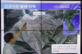 Bản đồ bãi thử hạt nhân Punggye-ri của Triều Tiên. (Nguồn: EPA-EFE/TTXVN)