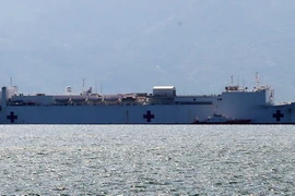 Tàu Bệnh viện Hoa Kỳ USNS Mercy. (Ảnh: Trần Lê Lâm/TTXVN)