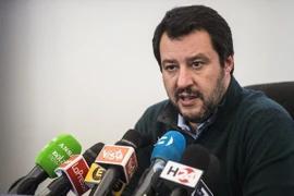 Lãnh đạo đảng Liên đoàn phương Bắc, Matteo Salvini. (Nguồn: AFP/TTXVN)