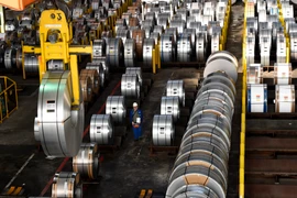 Thép được sản xuất tại nhà máy ở Salzgitter, Đức. (Nguồn: AFP/TTXVN)