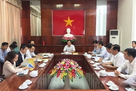 Quang cảnh buổi làm việc. (Ảnh: Hồng Giang/TTXVN)