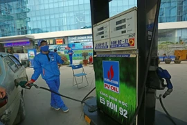 Một cây xăng E5 của PV OIL. (Ảnh: Huy Hùng/TTXVN)