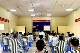 Lễ công bố Quyết định đặc xá năm 2022 của Trại tạm giam Chí Hòa. (Ảnh minh họa: TTXVN phát)