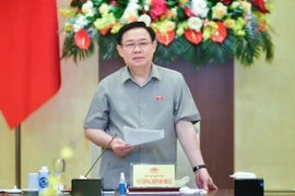 Chủ tịch Quốc hội Vương Đình Huệ phát biểu. (Ảnh: Doãn Tấn/TTXVN)