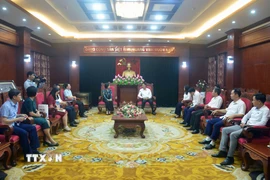 Quang cảnh buổi làm việc. (Ảnh: Quang Quyết/TTXVN)