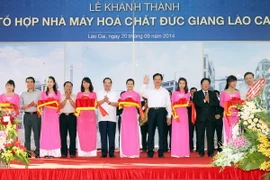 Khánh thành Tổ hợp nhà máy hóa chất Đức Giang Lào Cai