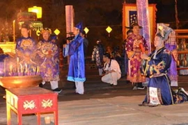 Lễ tế tại Đàn Nam Giao. (Ảnh: Quốc Việt/Vietnam+)