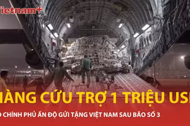 Ấn Độ gửi tặng Việt Nam gửi tặng số hàng cứu trợ bão lũ trị giá 1 triệu USD