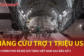 Ấn Độ gửi tặng Việt Nam gửi tặng số hàng cứu trợ bão lũ trị giá 1 triệu USD