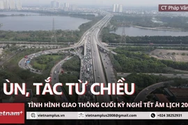 Kết thúc nghỉ Tết 2024: Cửa ngõ Hà Nội bắt đầu ùn tắc từ giữa chiều