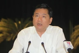 Ông Đinh La Thăng, Ủy viên Bộ Chính trị, Bí thư Thành ủy Thành phố Hồ Chí Minh. (Ảnh: Thanh Vũ/TTXVN)