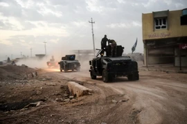 Lực lượng chống khủng bố Iraq tiến vào thị trấn Bazwaia, phía nam Mosul ngày 31/10. (Nguồn: AFP/TTXVN)