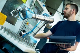 Một hệ thống robot cộng tác của UR.