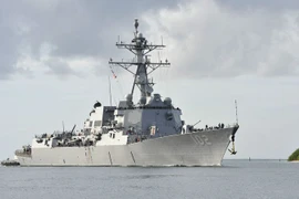 Tàu khu trục USS Sampson lớp Arleigh Burke. (Nguồn: AFP)