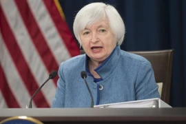 Chủ tịch Fed Janet Yellen trong cuộc họp báo tại Washington D.C., ngày 14/12. (Nguồn: AFP/TTXVN)