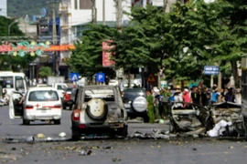 [Video] Hiện trường vụ nổ xe taxi kinh hoàng ở Cẩm Phả